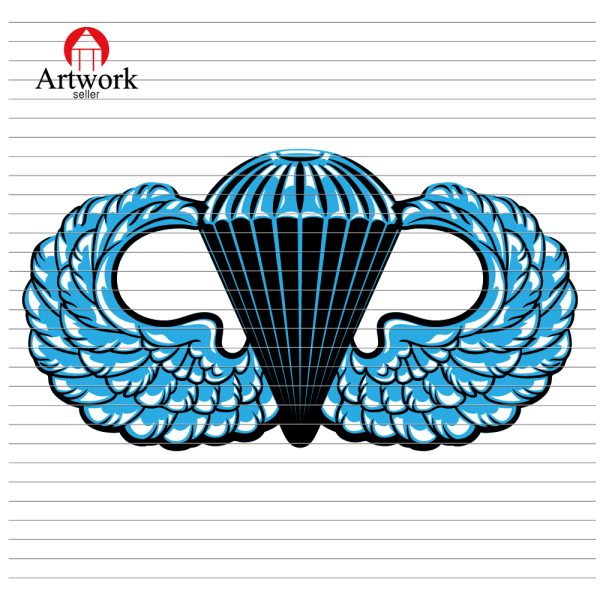 AIRBORNE MILITARY SIGN SVG