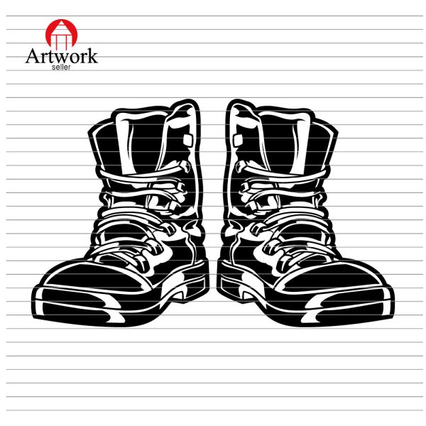 COUPLE BOOTS OLD SVG