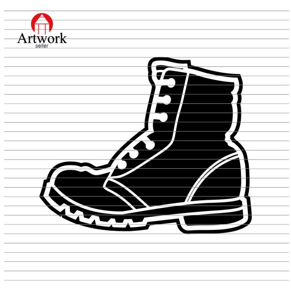MILITARY BOOTS SVG FILE