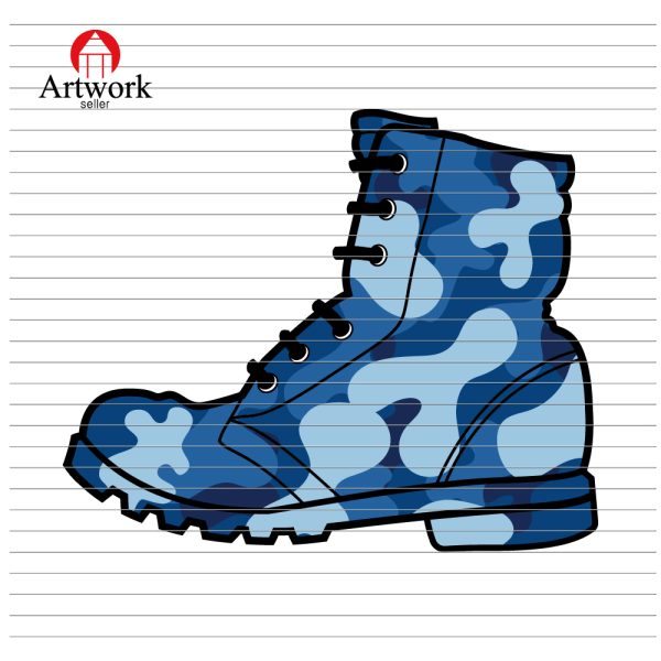 ARMY BOOTS CLIPART SVG
