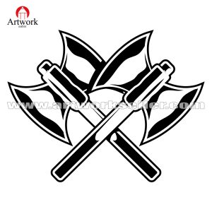 CROSSED AXE SVG FILE