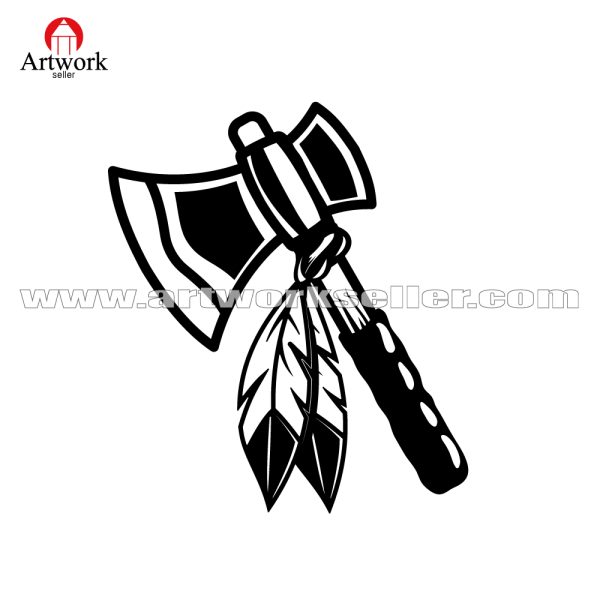AXE FEATHER SVG FILE