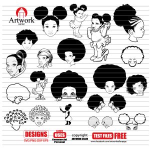 AFRO BABY SVG FILES