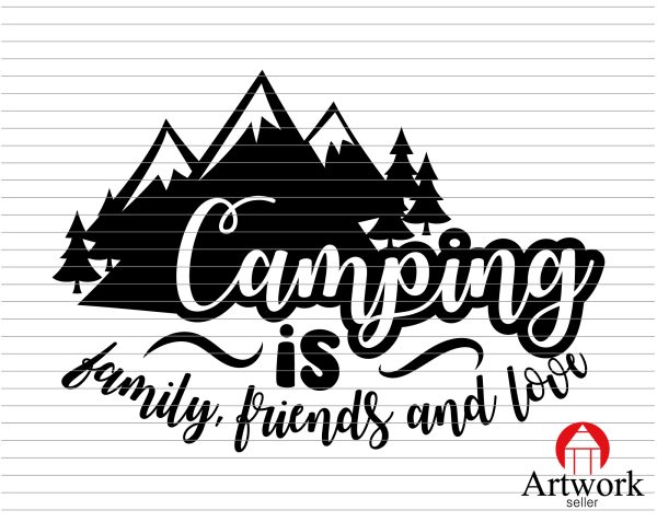 CAMPING TENT SVG FILE