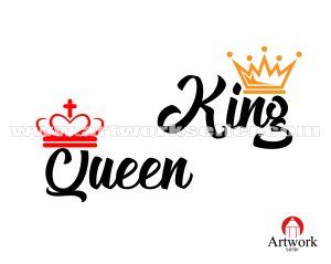KING QUEEN CARD SVG 3
